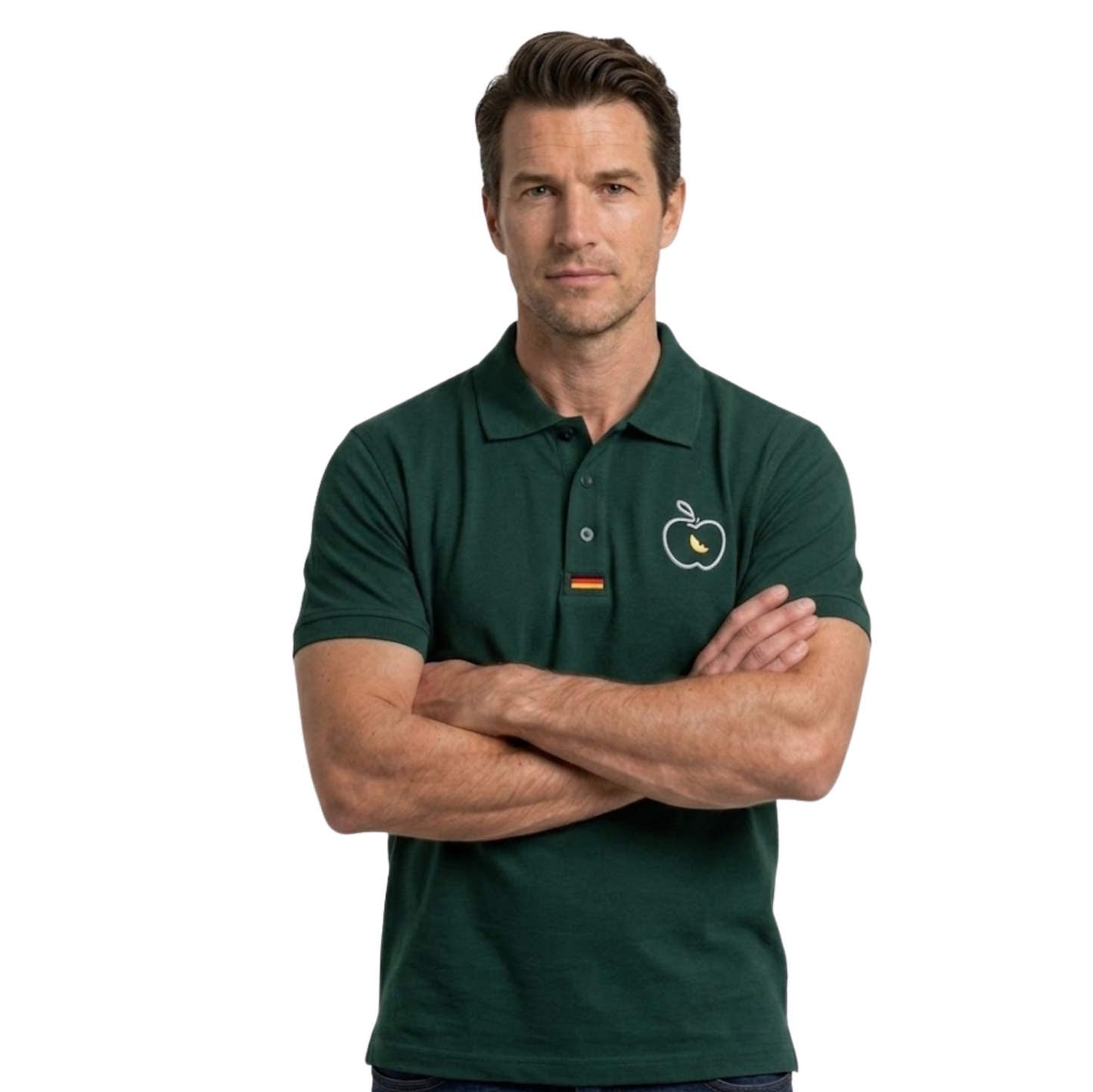 Apple Eye Deutschland Edition Polo Shirt | Dark Green Men's Polo