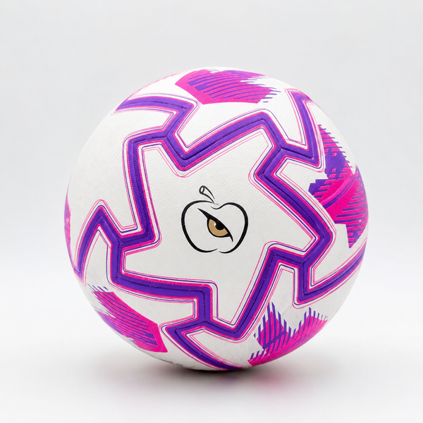 Apple Eye Galaxy Football | White, Pink & Purple Soccer Ball