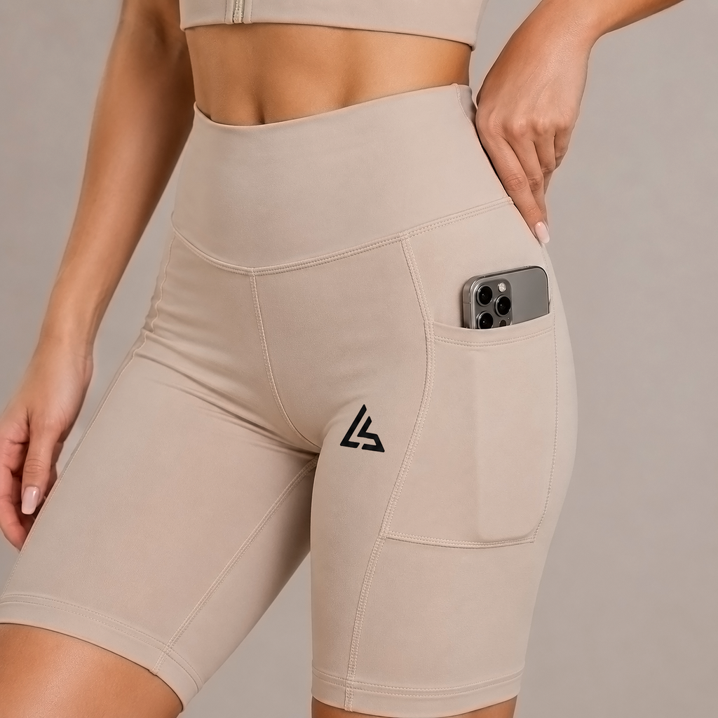 Beige Women’s Activewear Set