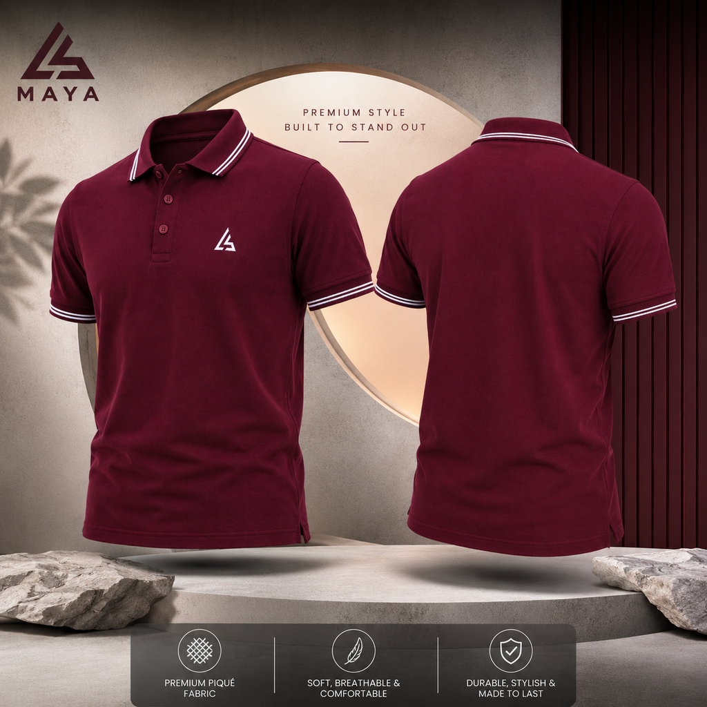 Maroon Women’s Polo Shirt