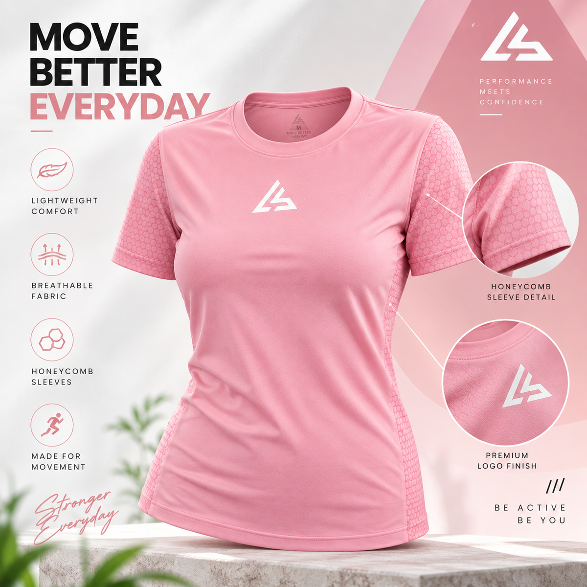 Pink Women’s Performance T-Shirt