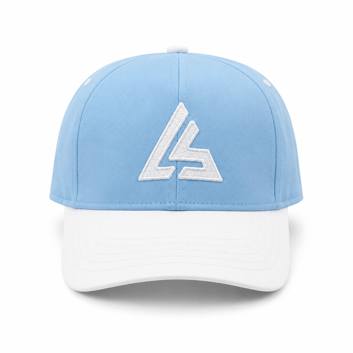 Sky Blue & White Sports Cap