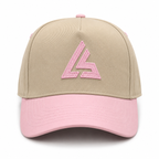 Beige & Pink Sports Cap
