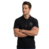 Premium Black Polo Shirt – Apple Logo | Men’s Casual Slim Fit Tee