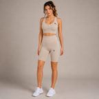 Beige Women’s Activewear Set