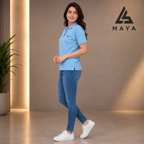 Sky Blue Women’s Polo Shirt
