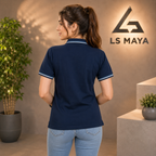 Navy Blue Women’s Polo Shirt