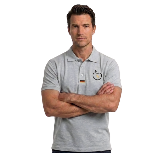 Apple Eye Deutschland Edition Polo Shirt | Light Grey Men's Polo