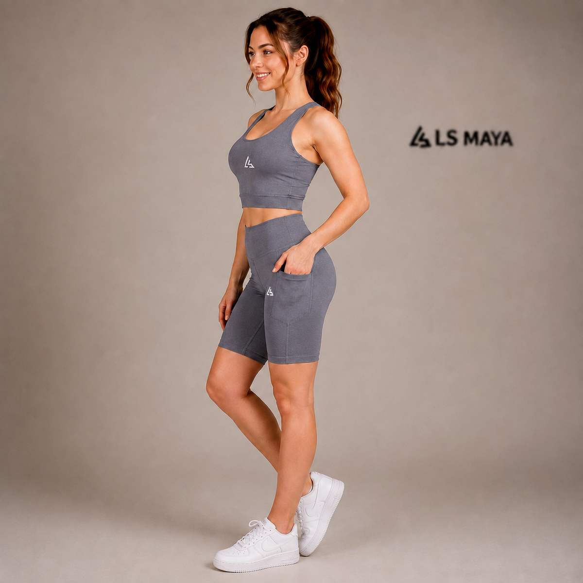 Grey Women’s Activewear Set