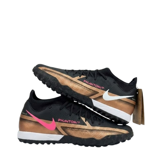 Nike Phantom GT2 Pro TF Turf Football Boots – Black/Copper/Pink | Turf Cleats