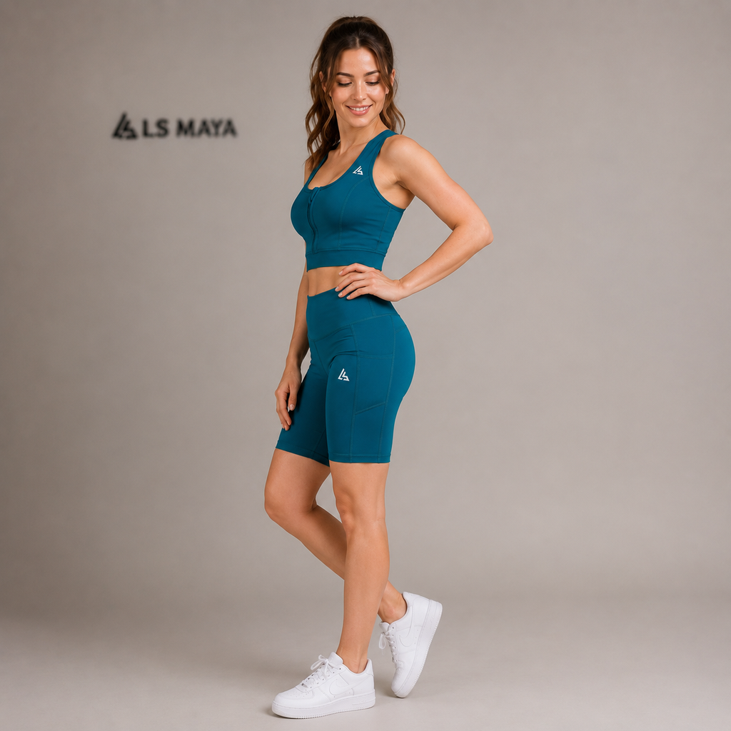 Teal Blue Women’s Activewear Set