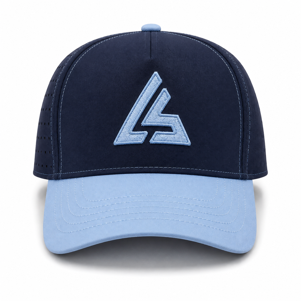 Navy Blue & Sky Blue Sports Cap