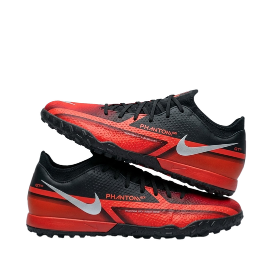 Nike Phantom GT2 Turf Football Shoes – Black & Red Astro Boots