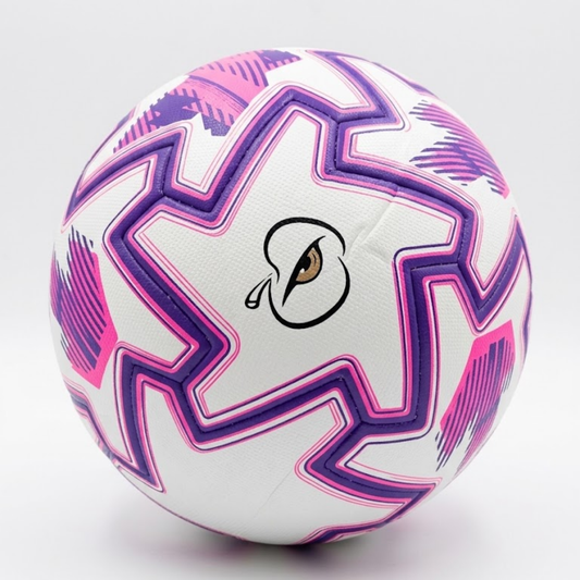 Apple Eye Galaxy Football | White, Pink & Purple Soccer Ball