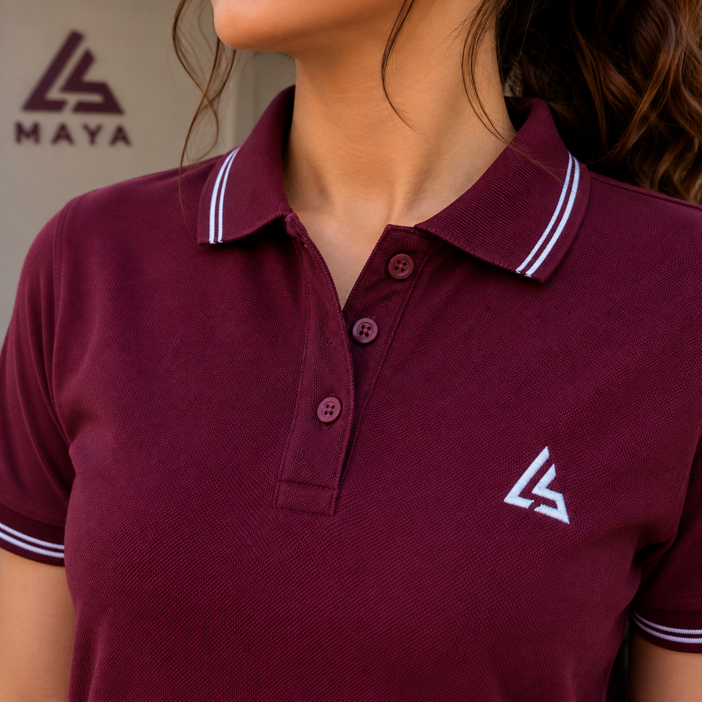 Maroon Women’s Polo Shirt