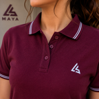 Maroon Women’s Polo Shirt