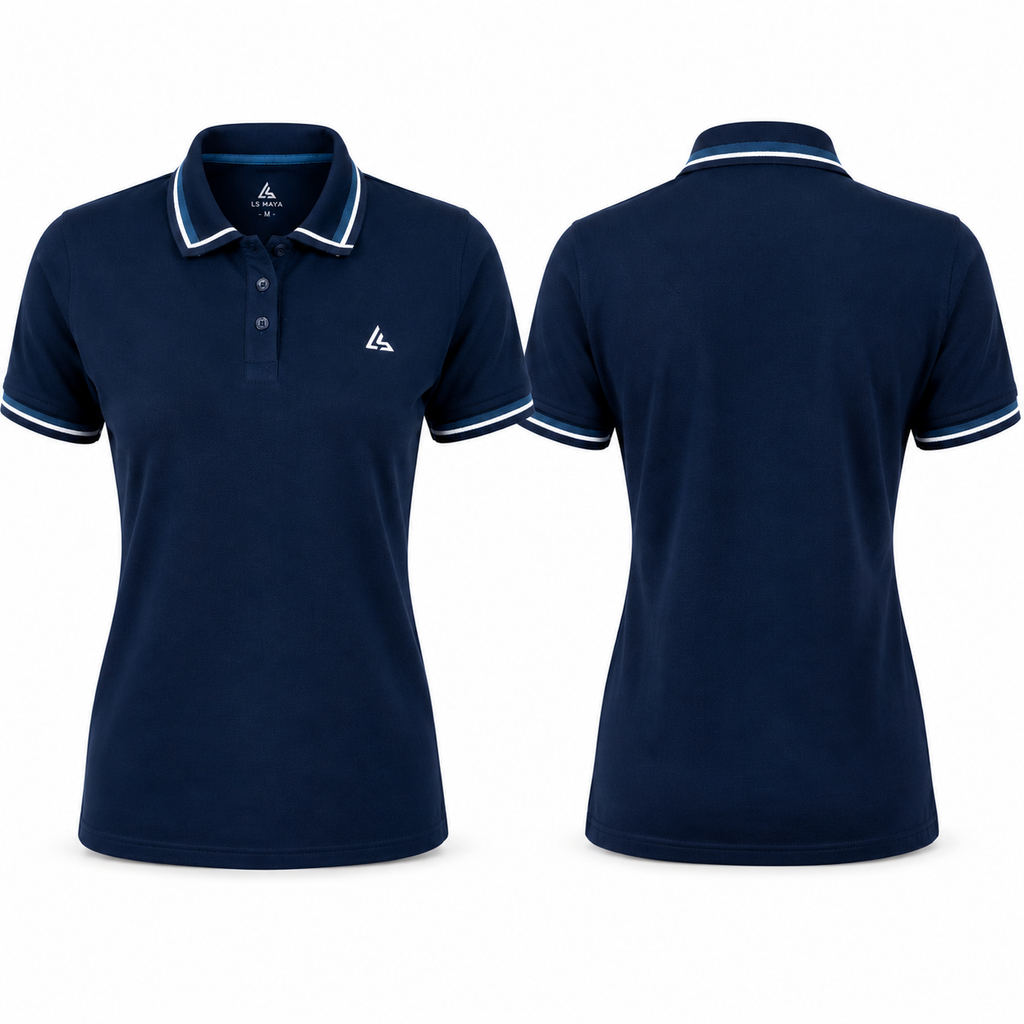 Navy Blue Women’s Polo Shirt