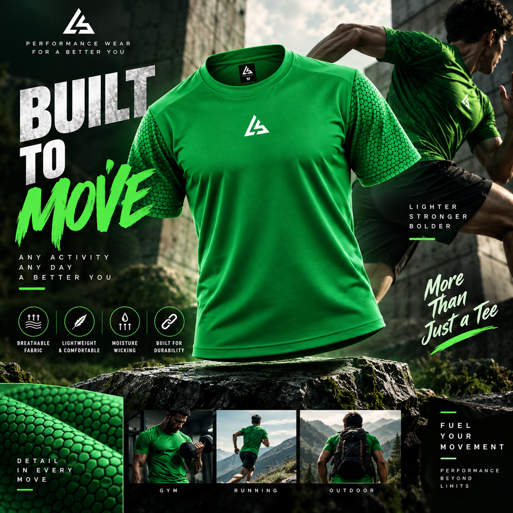 Green Men’s Performance T-Shirt
