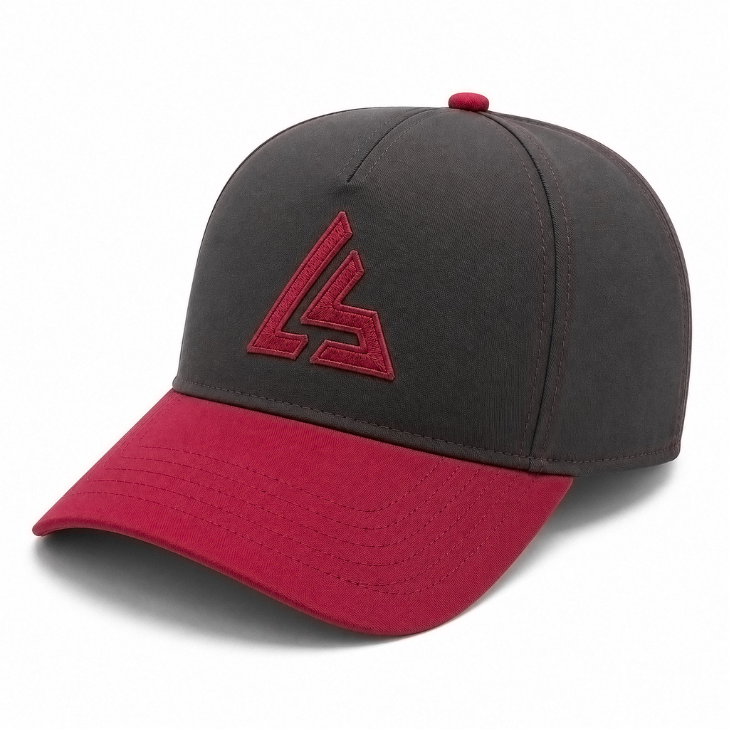 Black & Maroon Sports Cap