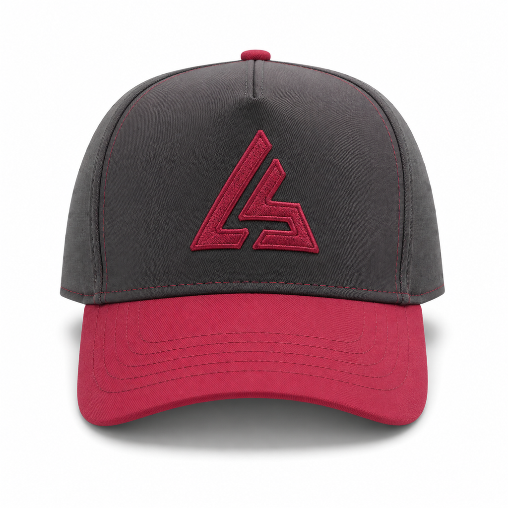 Black & Maroon Sports Cap