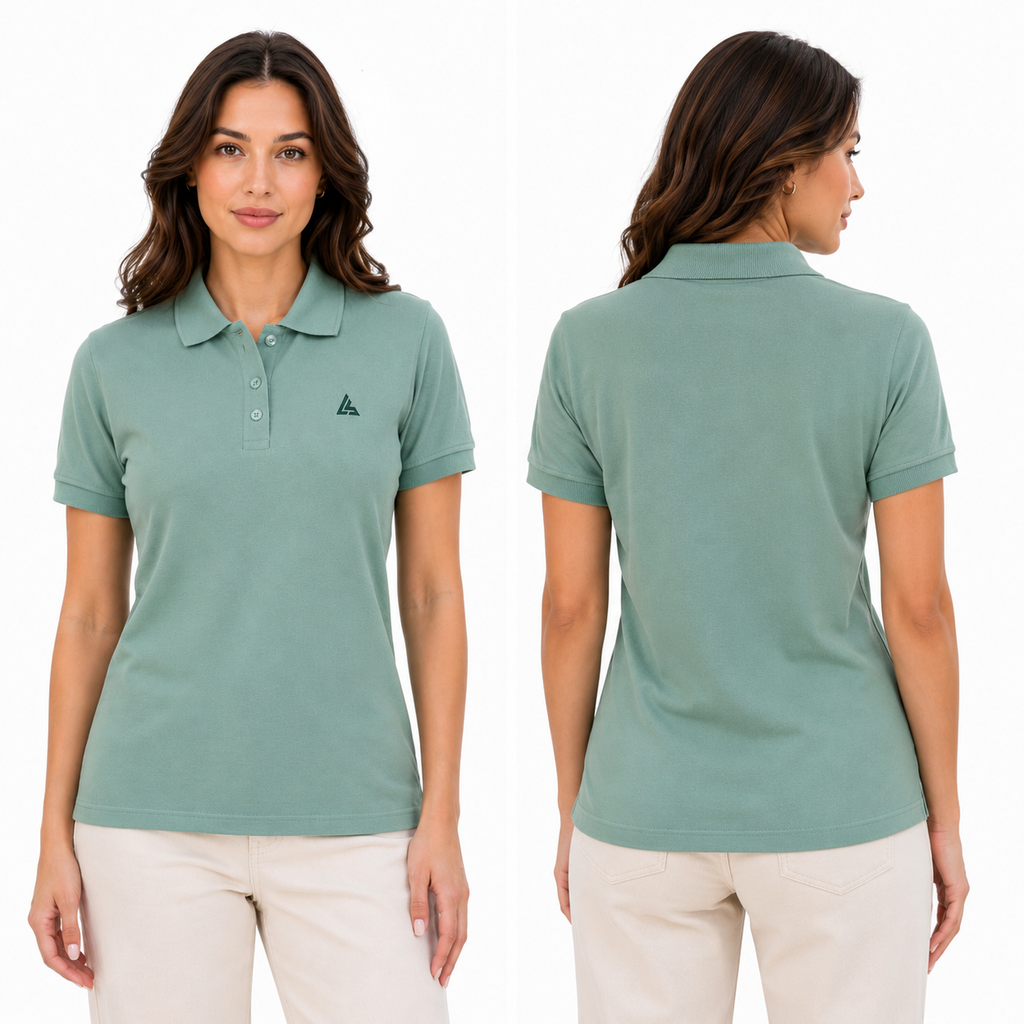 Sage Green Women’s Polo Shirt