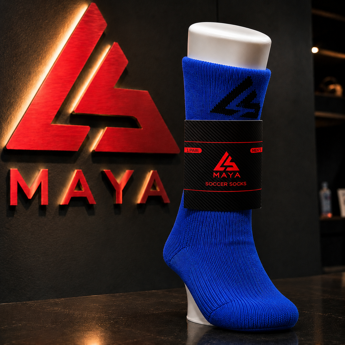 Blue Soccer Socks