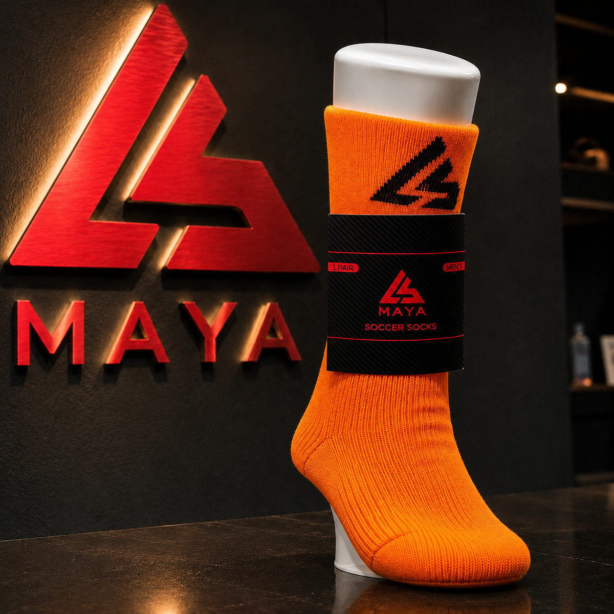 Orange Soccer Socks
