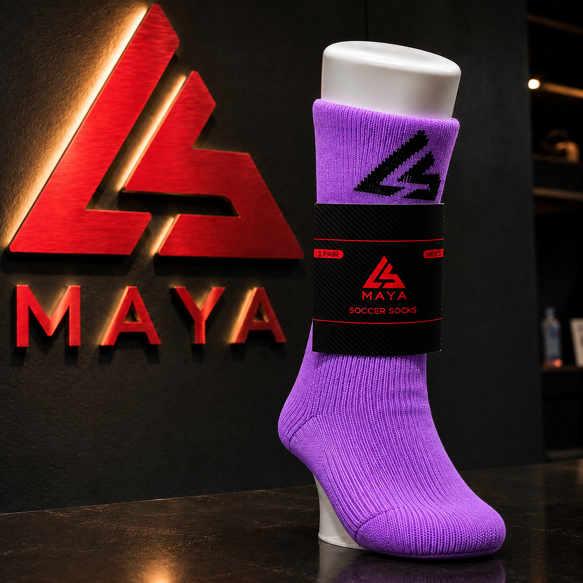 Purple Soccer Socks