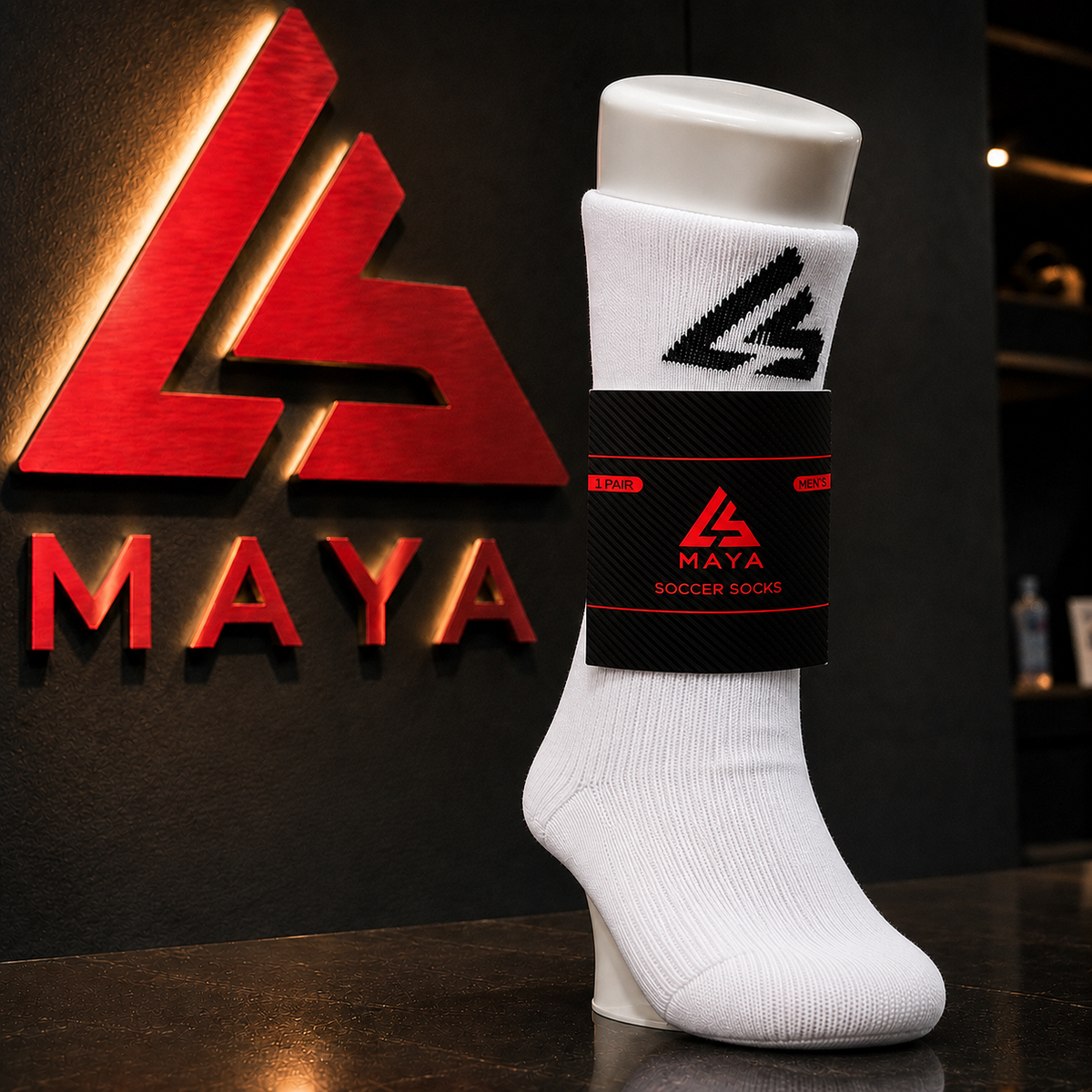 White Soccer Socks