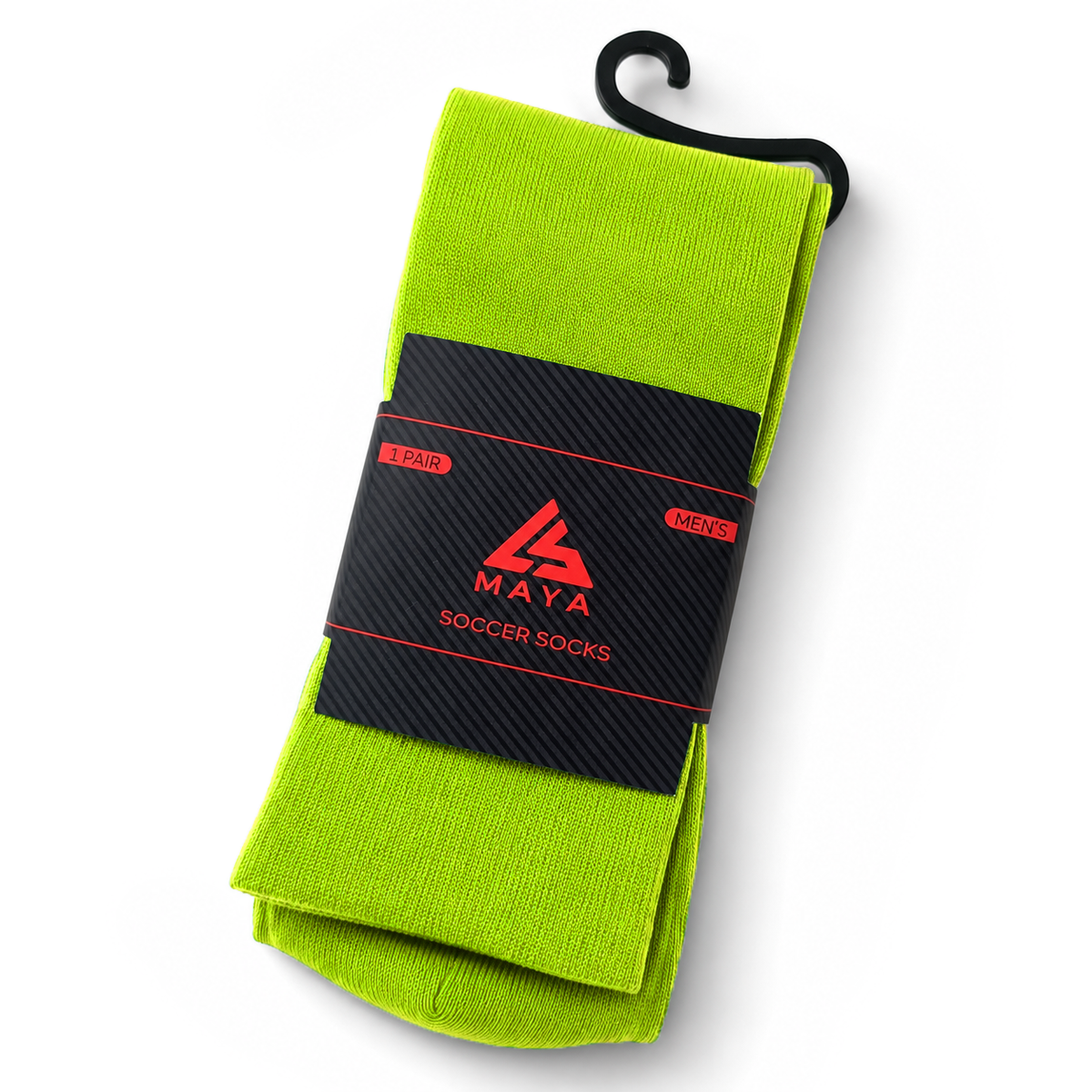 Glow Green Soccer Socks