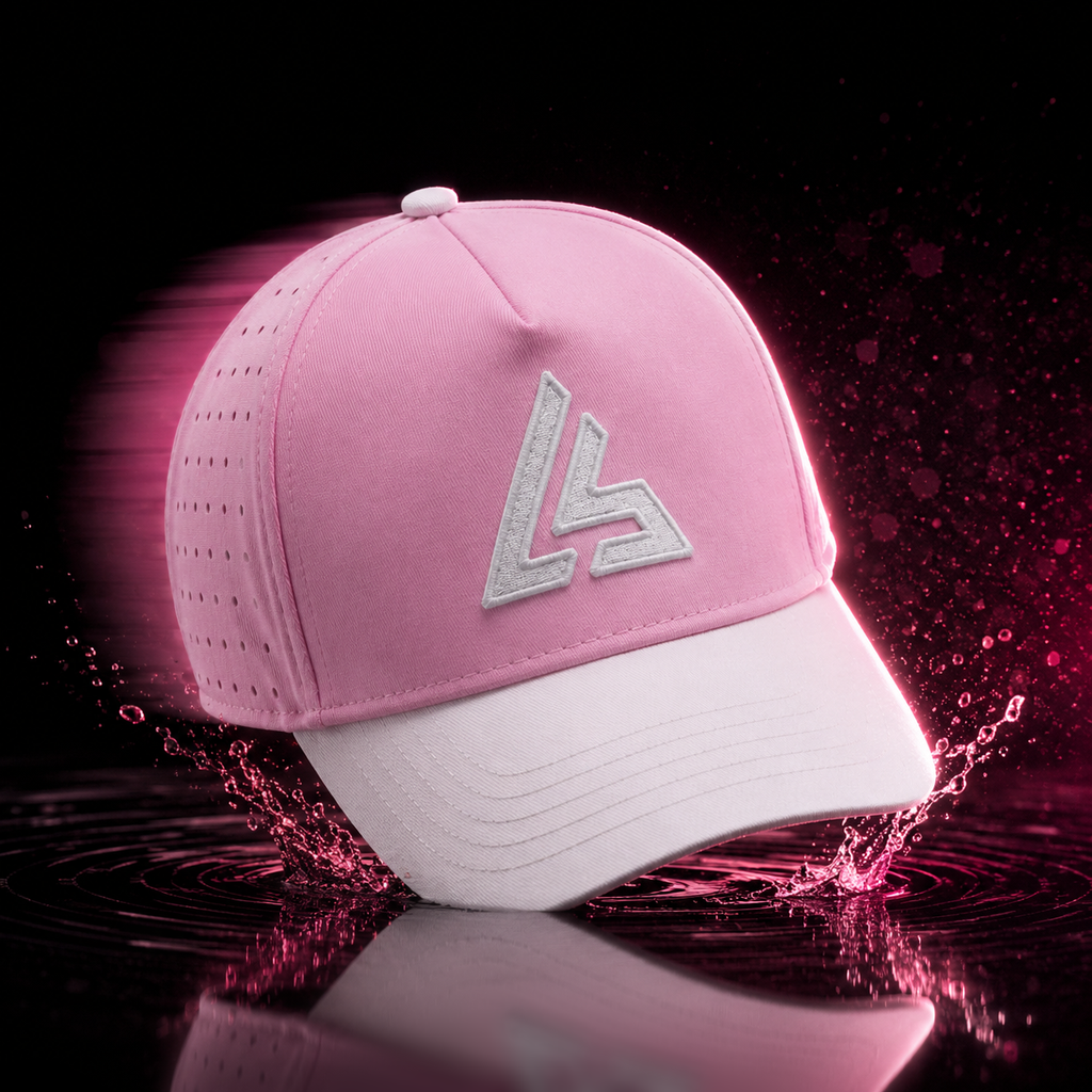Pink & White Sports Cap
