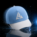 Sky Blue & White Sports Cap
