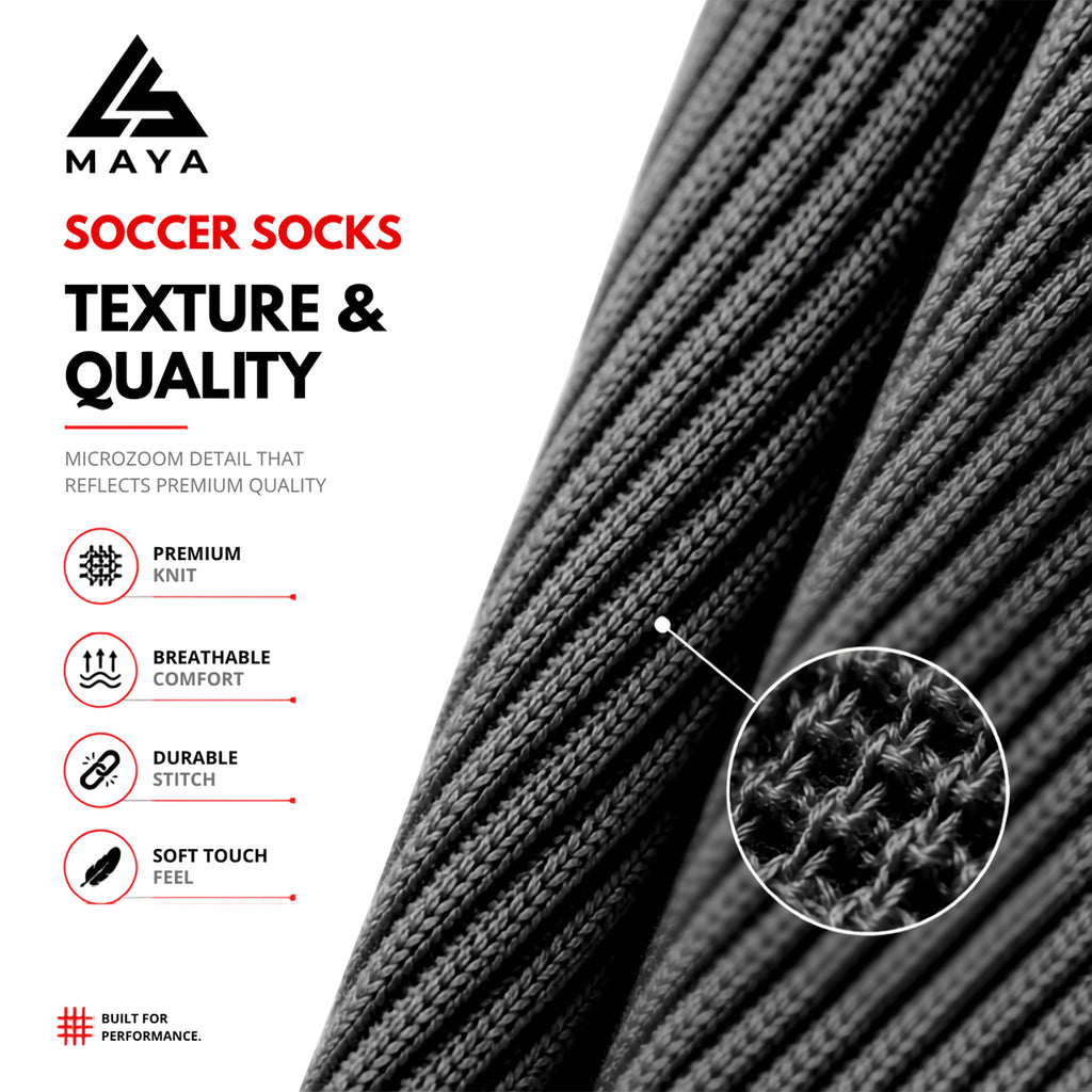 Black Soccer Socks