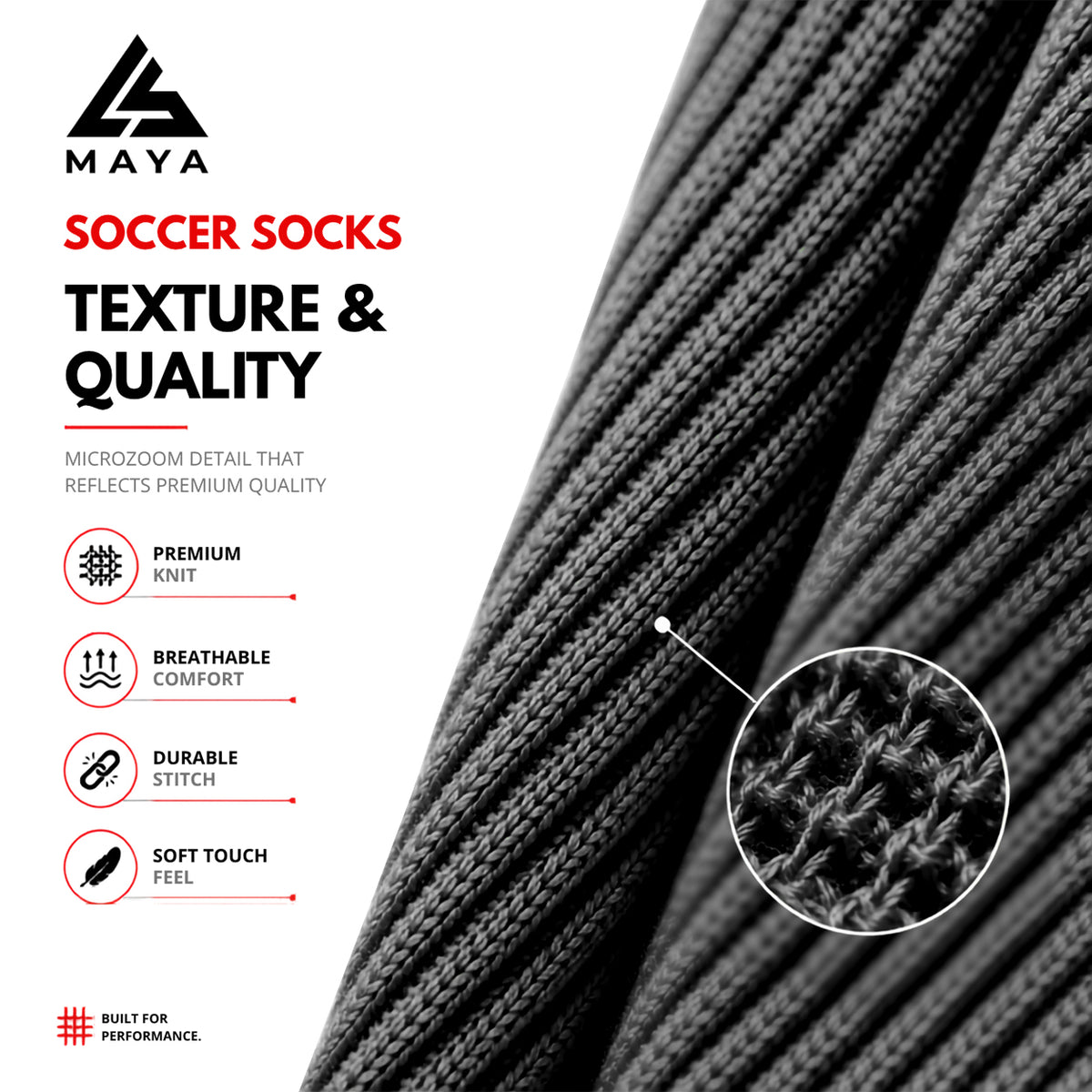 Black Soccer Socks