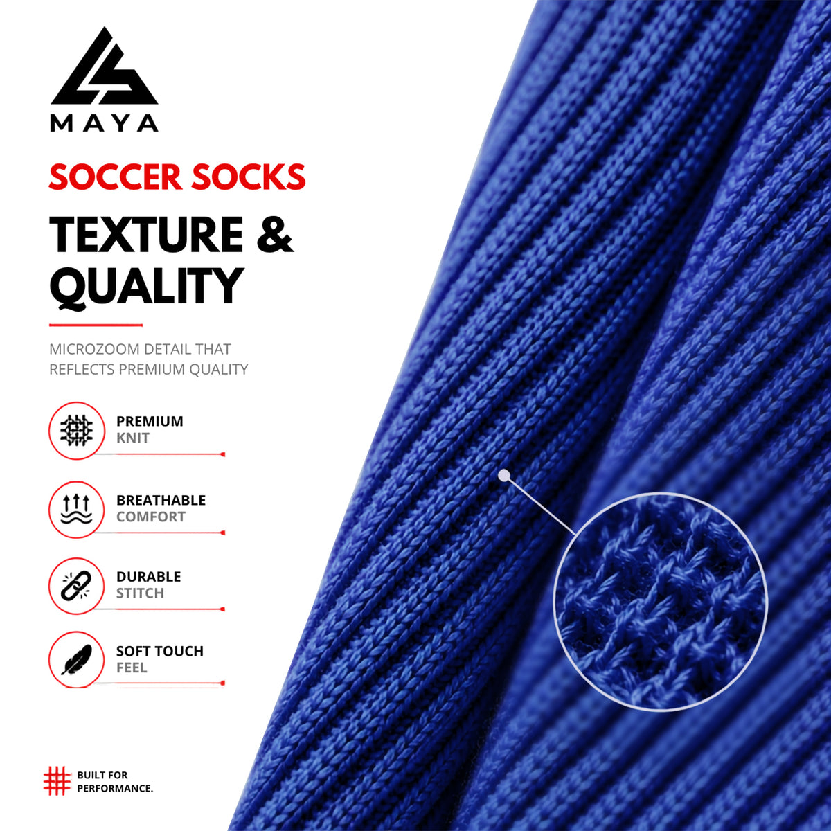 Navy Blue Soccer Socks