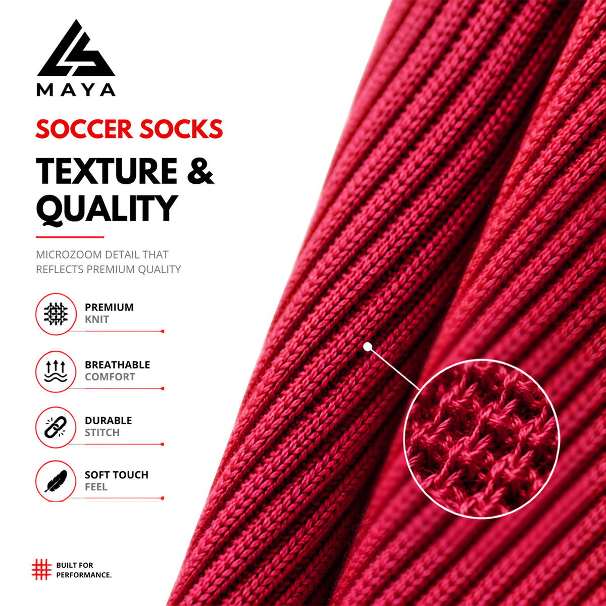 Red Soccer Socks