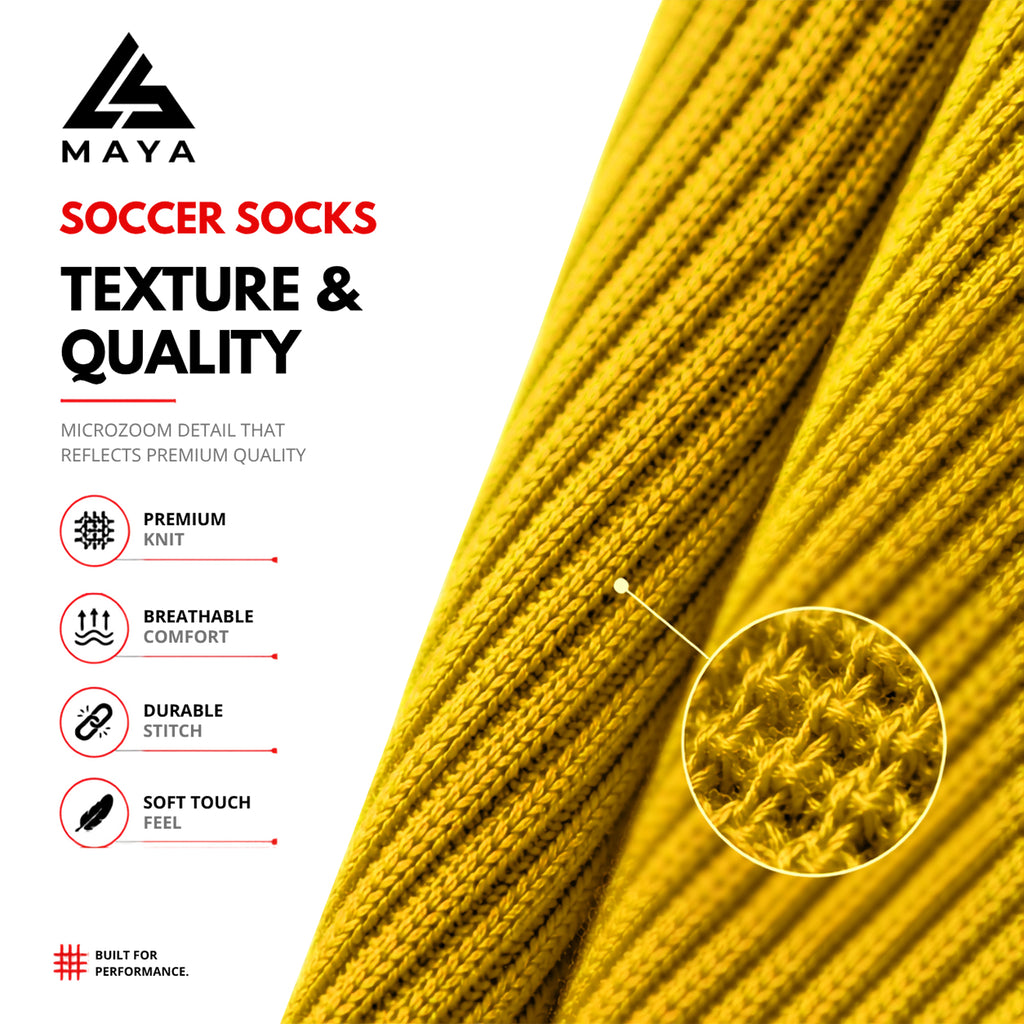 Yellow Soccer Socks