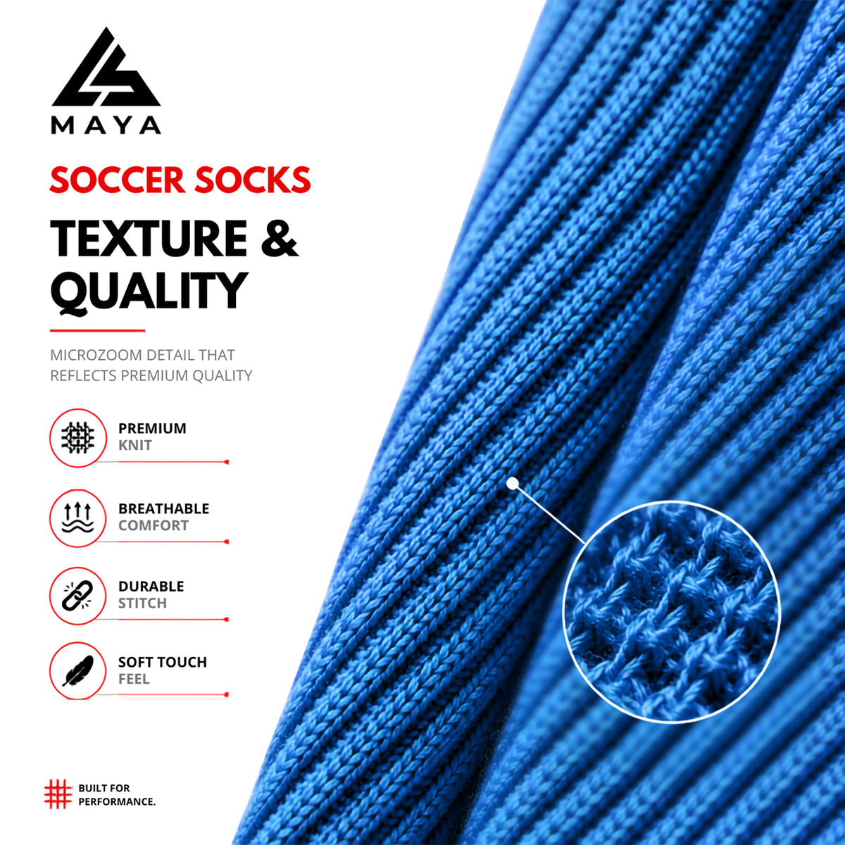 Blue Soccer Socks