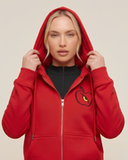 Red Women's Fleece Hoodie
