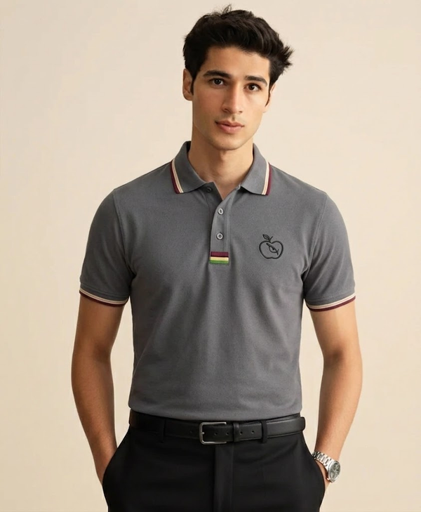 Charcoal Grey Men's Polo