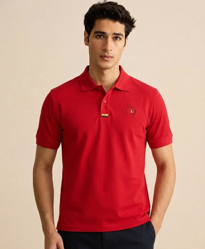 Maroon Red Men's Polo