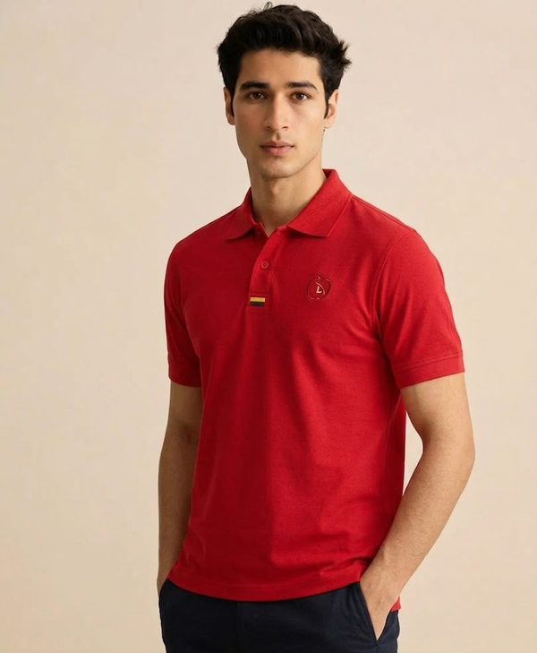 Maroon Red Men's Polo