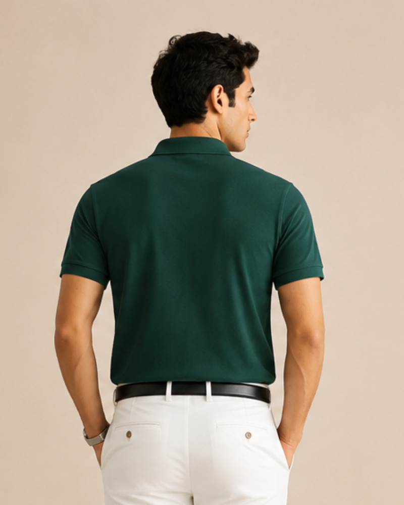 Dark Green Men's Polo
