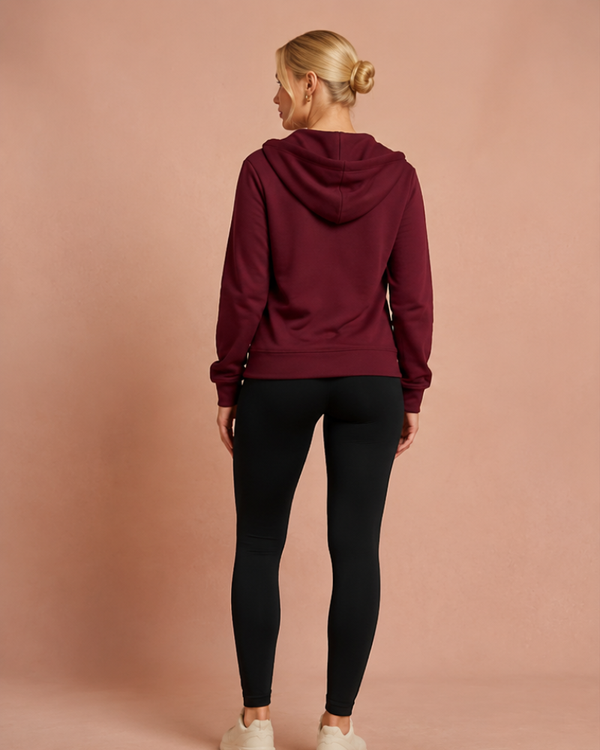 Maroon Women's Fleece Hoodie
