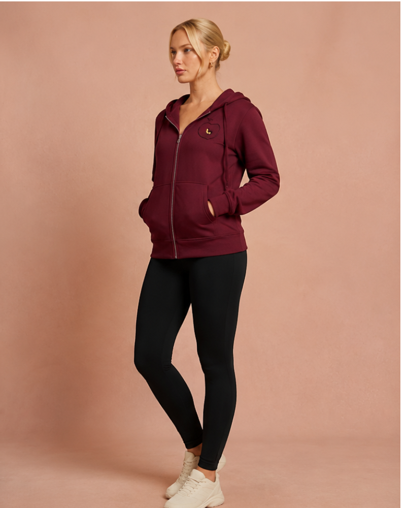 Maroon Women's Fleece Hoodie