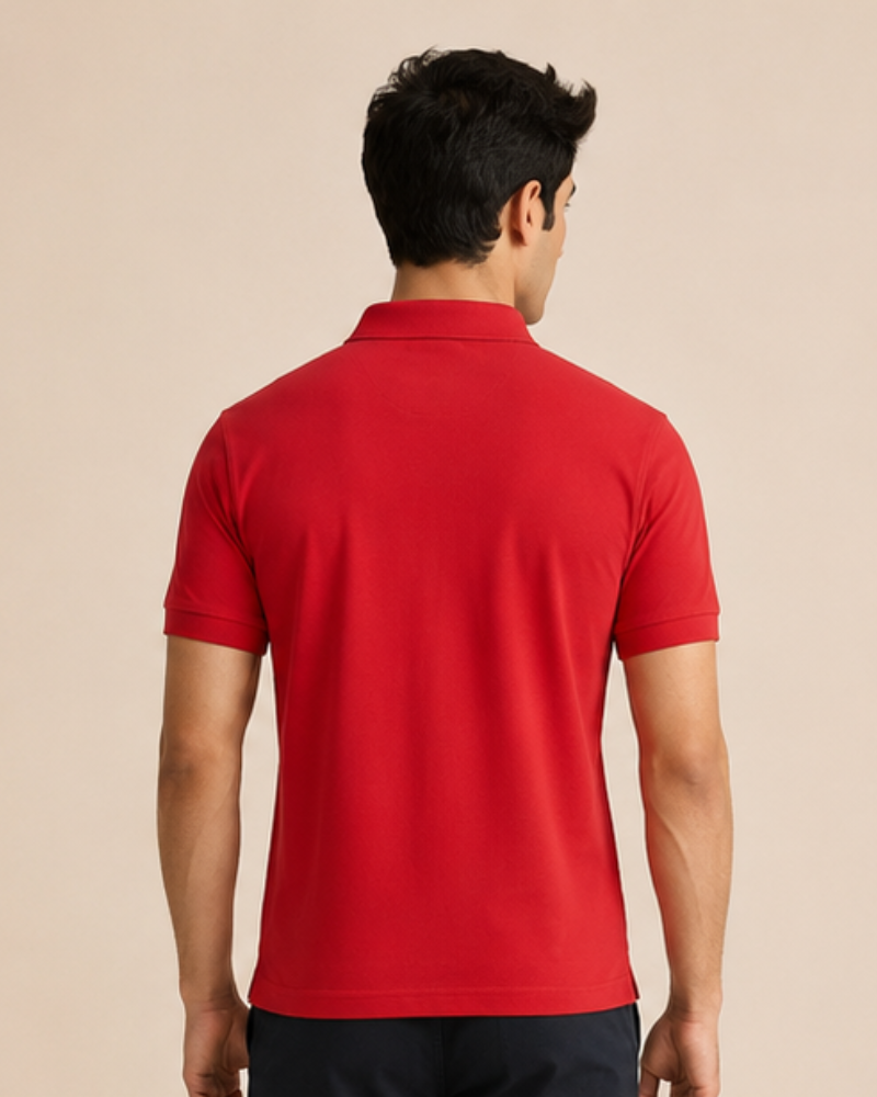 Maroon Red Men's Polo
