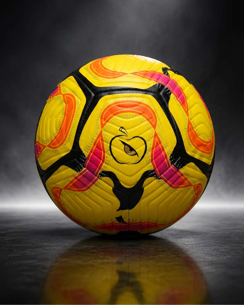 Apple Eye Inferno Football | Yellow, Orange & Pink Soccer Ball
