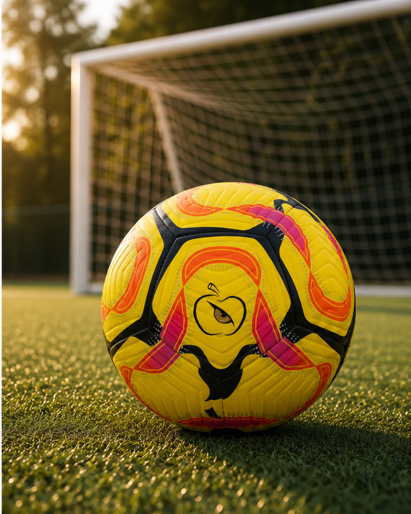 Apple Eye Inferno Football | Yellow, Orange & Pink Soccer Ball