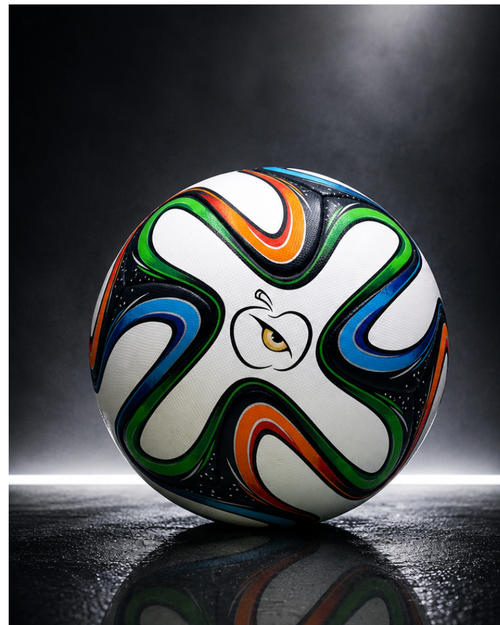 Apple Eye Brazuca Swirl Football | Multicolor Soccer Ball