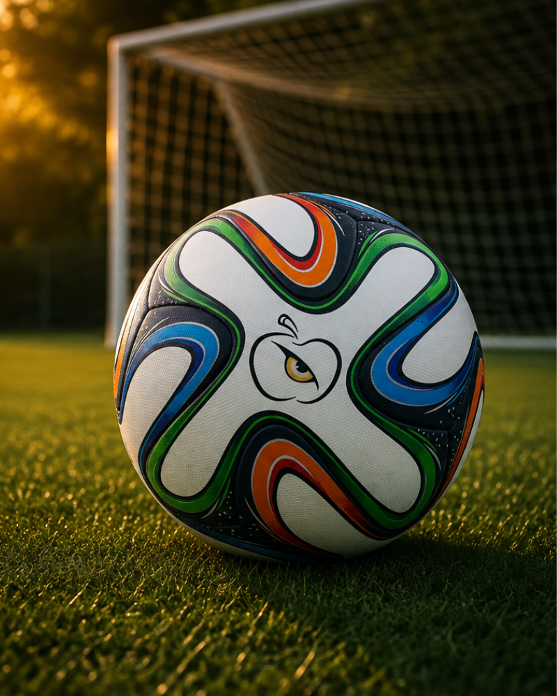Apple Eye Brazuca Swirl Football | Multicolor Soccer Ball